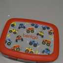 Bentgo Kids Prints Leak-Proof, 5-Compartment Bento-Style Kids Lunch Box - Ideal Portion Sizes for Ages 3-7, Durable, Drop-Proof, Dishwasher Safe, & PFAS & BPA-Free Materials (Trucks)