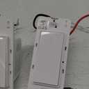 2 Amazon Basics Smart Switch, Single Pole, Works with Alexa Only, 2.4 GHz Wi-Fi, No Hub Required, White