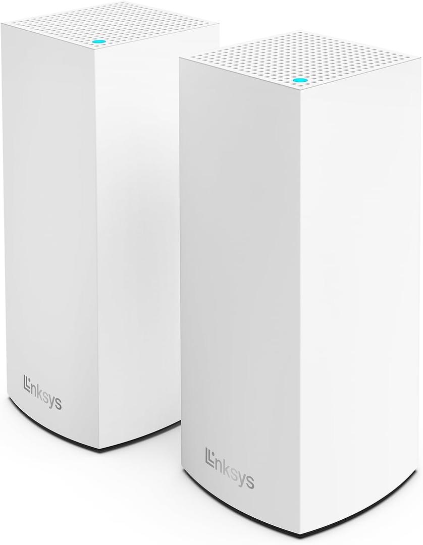 Linksys Atlas WiFi 6 Router Home WiFi Mesh System, Dual-Band, 4,000 Sq. ft Coverage, 50+ Devices, Speeds up to (AX3000) 3.0Gbps - MX2000 2-Pack
