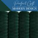 DAN RIVER Pack of 2 Bath Sheet 35x70 Inches, Ribbed Oversized Bath Towels Extra Large, Organic Cotton Towels for Bathroom - Hunter Green