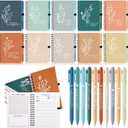 20 Pcs Christian Gift Prayer Spiral Journal with Ballpoint Pen Christian Easter Gift for Church Pastor Clergy Appreciation Sunday School Teacher Employee Notebook Mother Day (Healing Colors)