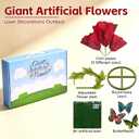 6.4FT Giant Flowers with Stand, Large Artificial Flowers for Decoration