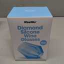Diamond Silcone Wine Glasses 9 oz. 2Pack