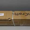 Deck Fence Gate Outdoor, 38 Gate for 42 Deck, Black Heavy Duty Steel Anti-Rust Door with Cuttable Width (Up to 48"), Metal Gate for Residential, Yard, Patio, with Hinges and Latch