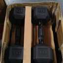 CAP 50 lbs Coated Dumbbell Set | Multiple Styles (Black handles)