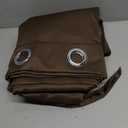 Joydeco Blackout Curtains 84 Inch Length 2 Panels Set, Thermal Insulated Long Curtains& Drapes 2 Burg, Room Darkening Grommet Drapes for Living Room Bedroom Window (W52 x L84 Inch, Brown)