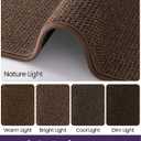 DEXI Indoor Entryway Door Mat, 32x48 Non Slip Front Entrance Doormat, Brown