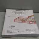 Sattiyrch Plastic Christmas Ornament Storage Box with Trays,Customizable Dividers, Dust-Proof Durable Ornament Organizer Holder,Christmas Storage Containers,Holds 96 x 3 Ornaments