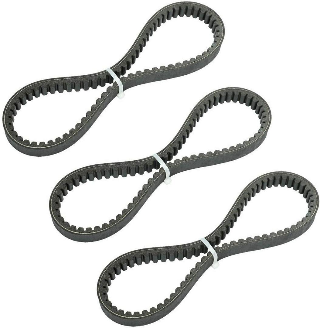 BLACKHORSE-RACING 3Pcs Go Kart Drive Belt 725, Drive Belt Clutch Belt for Hammerhead Trailmaster Mid Karts, 725 Belt for 30 Series Torque Converter Belts