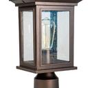 Outdoor Post Light,Waterproof Cast Aluminium Lamp Post Light Fixture,Post Lantern with Pier Mount Base,Matte Black,13.8'',Suitable for Garden,Yard or Driveway,etc