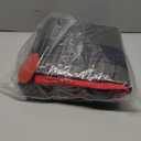 QPAU Snow Sled with Premium Canvas Cover, 2 Person Inflatable Heavy Duty Snow Tube with Reinforced Handles, Snow Sleds for Kids and Adults, Winter Toboggan Outdoor Toys Gifts for Family (Red&Red)