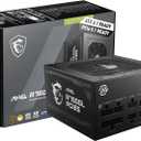 MSI MAG A750GL PCIE5, Fully Modular Compact Gaming 750W Power Supply, 80+ Gold, ATX 3.1 & PCIe 5.1 Ready, Native Dual-Color 12V-2x6 Cable, 