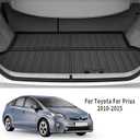 Custom for 2010-2015 Toyota Prius Hatchback Cargo Mats Trunk Liner All Weather TPE Protection Mat Accessories (Not for Prius V and Prius C) (for 2010-2015 Toyota Prius Hatchback)