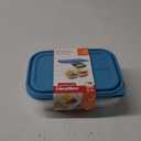 GoodCook EveryWare Food Storage Containers with Lids BPA-Free Plastic Lunch Cube Set Perfect for Food Prep & Meal Packing 3-Compartment Leak-Resistant Design Keeps Foods Fresh, 14-Pack, Blue