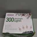 Holiday Essence 300 Clear Incandescent Christmas Lights Green Wire