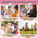 Outdoor Discovery Animal Caller for Kids Toddlers, Hunting Toys with 2 Modes & 30 Realistic Animal Sounds, Toys with 8" Horn and 5-Level Lights, Early Learning for Boys Girls (Pink)