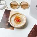 Ceramic Ring Dish with Glow-in-the-Dark Coral, Jewelry Dish Tray for Ring, Earrings, Necklaces, Coral Jewelry Plate Organizer with Greeting Card, Decorative Trinket Dish for Bedroom, Vanity, Bathroom