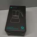 Coffee Gator 9 Cup Moka Pot, 15oz Stovetop Espresso Maker for Italian Coffee, Transparent Glass & Stainless Steel Design, Silver, 450ml