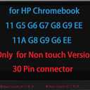 11.6" Screen Replacement for HP Chromebook 11 G3 G4 EE G5 G6 G7 G9 EE 11A G8 EE, ProBook 11 G2, Stream 11 Pro G3 Series LCD LED Display Panel WXGA HD 30 Pin EDP Side Brackets Non Touch