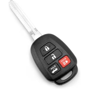 Key Fob Replacement Remote Car Key 4-Button Keyless Entry (1PC) 315MHz Compatible with Toyota 2015-2017 Camry 2014-2018 Corolla FCC ID HYQ12BEL HYQ12BDM OE# 89070-02880 H CHIP