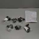 Honoson 24 Pcs Self Adhesive Caster Wheels Appliance Rollers Appliance Sliders for Kitchen 360° Swivel Universal Wheel Mini Small Kitchen (Black with 3 Steel Ball Style)