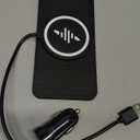 Wireless Car Charger Pad, LANSEMKU 15W Fast Car Wireless Charging Pad for Car Center Console DIY Trim-to-Fit, No Interior Damage,for iPhone 16 15 14 13 12 Pro Max, Samsung S23 S22 (30cm Cable)