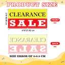 SmoothNovelty 2x4 Feet Clearance Banner Store Sale Sign with Grommets Polyester Fabric Reusable Weatherproof Sale Banner for Outdoor Indoor Advertising Business Marketing Store