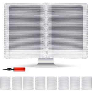 UNIFAMILY 8pcs for 4 Screens Inflatable Protective Bags for Computer Moving, Monitor Shipping Box Compatible with 27" Screen, Computer Desktop Protective Storage Case Monitor Moving Box