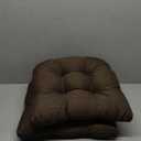 Klear Vu Gripper Overstuffed Universal Non-Slip Dining Chair Cushions for Kitchen Decor or Office Use, U-Shaped Skid-Proof Seat Pad, 15x15 Inches, 2 Count (Pack of 1), Solid Gold