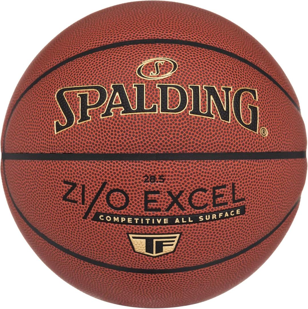 Spalding Indoor Outdoor Basketballs | All Surface Composite Cover | Sizes 28.5" (Zi/O Excel TF - Brown)