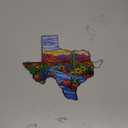 Texas Stained Glass Style Suncatcher- 6 Inch Acrylic Window Hanging- Colorful Texas Desert Landscape Light Catcher Decor- 2D Flat Ornament Gift for Friends & Travelers