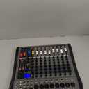 8 Channel mixer professional Audio Mixer, dj mixer with Individual Channel Control and USB Audio Recording & Editing via Computer, All-Metal mezcladora para dj (8 Channel)