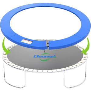 Trampoline Pad, 10FT 12FT 14FT Trampoline Replacement Safety Pad, Universal Trampoline Pads, Spring Cover, Waterproof, Tear Resistant, Round Arch Trampoline Parts for Kids (Blue)