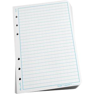 Rite In The Rain Weatherproof Loose Leaf Paper, 4.625" x 7", 32# White, Universal Pattern, 100 Sheet Pack (No. 372)