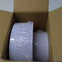 PULOTE 100PCS White Plastic Plates Disposable - Heavyweight 50 White Dinner & 50 Dessert/Salad Plates for Wedding, Party