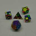 STEAM Life Speed Cube Set 5 Pack Magic Cube, Includes Speed Cubes 3x3, 2x2 S, Pyramid Cube, Megaminx Cube Puzzle Cube Bundle for Kids & Adults, Stocking Stuffers for Boys