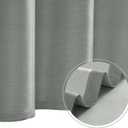 jinchan Small Stall Shower Curtain 36x72 Inches Ombre Cloudy Grey Striped Shower Curtains for Bathroom Gradual Color Waterproof Fabric Minimalist Modern Neutral with 7 Hooks