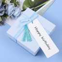 3 x Bookmarks Craft Bookmarks with Colorful DIY Wooden String Kit for Painting Scrapbooking Gift Tags Journals Stationery 12 Blank Wood Creative Bookmark Making Set for Adults Artists Party Favors