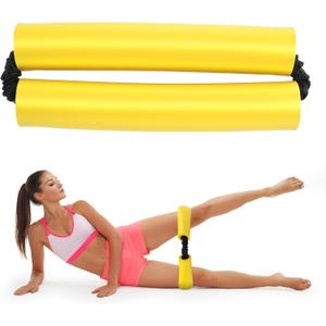Hiboom Hip Core System, Loop Resistance Bands for Workout, Glute Workout Bands to Stretch and Strengthen Legs, Butt, HIPS, Thighs and Glutes, Elastic Exercise Equipment for Women, Men (Yellow, 20 Lbs)