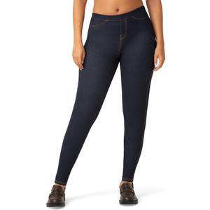 No Nonsense Womens Stretch Denim Leggings with Pockets (Large)