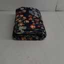 LEEVAN Floral 5x7 Area Rugs for Bedroom, Washable Boho Living Room Rug Non Slip, Vintage Soft Stain Resistant Dining Room Mat, Ultra Thin Floor Carpet for Office(Black)