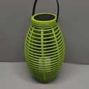 LED Lantern with LED Candle , Garden Lantern for Outdoors, Solar Lights for Outdoors, Includes Solar Module and Battery, Party Decoration