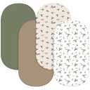 CroBlissful 3Pack Mallard Duck Bassinet Sheets 32 x 16 x 4 Inches Hunting Stretchy Neutral Fitted Sheets Mallard Duck Baby Stuff Bedding for Standard Bassinet Mattress Gift Set