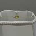 Royal Designs, Inc. Rectangle Cut Designer Bell Shade, Spider Fitter, White, 6.5 x 12 x 10, DSO-68-12WH