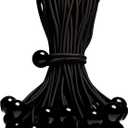 50-Piece YELIER Ball Bungee Cord (Black, 4"), UV Resistant, Antioxidant, Secure Tie Down