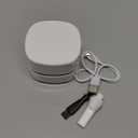 ODISTAR Desktop Vacuum Cleaner,Mini Table dust Sweeper Energy Saving with auto Power-Off Function,High Endurance up to 400 mins,Cordless&360 Rotatable for Keyboard/Home/Office (White USB Charging)