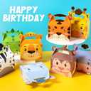 DMIGHT Jungle Safari Party Favors Set Wild Animals Set for Kids Birthday Gifts, Wild Theme Party favors for Kids Birthday Party Baby Shower Goodie Bag Fillers Jungle Safari Party Supplies (Animal)