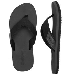 Mens-Flip-Flops-Thong-Sandals-with-Arch-Support Lightweight-Water-Shoes Open-Toe Comfort Summer-Beach-Slippers for Pool-Showers-Dorms Indoor-Outdoor (6, Lz301/Black)