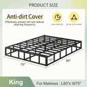Lutown-Teen 12 Inch King Box Spring High Profile Heavy Duty Bed Base