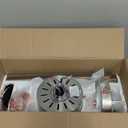 Ceiling Fan 52'' with Light: Modern Remote Control Fans Downrod Mounted - Quiet Reversible DC Motor - Light Memory Function for Indoor Outdoor (Brushed Nickel+Walnut-5)